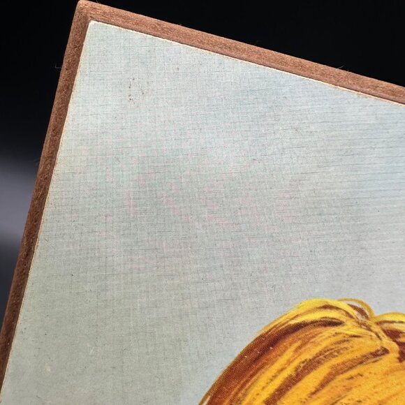 Vintage Wall Hanging 1970s Flower Power Hippie Kids Daisy Wm Otto Plaque Kitschy - Picture 7 of 9